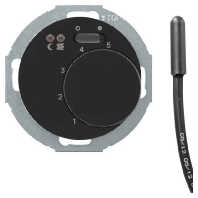 Fubodentemperaturregler schwarz glnzend 20342035