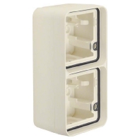 Surface mounted housing 2-gang white 6719333502