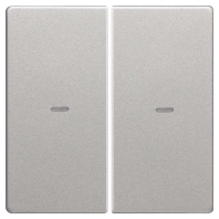 Cover plate for switch aluminium 80960321