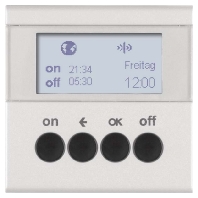 KNX-Funk Zeitschaltuhr alu matt 85745283