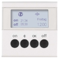 KNX-Funk Zeitschaltuhr polarwei matt 85745288