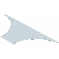 Add-on tee cover for cable tray 200mm WAAD 200 FS