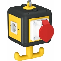 CEE-Socket combination hangable VH-4 3SF1C16