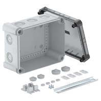 Kabelabzweigkasten m.transp. Deckel X16 R LGR-TR