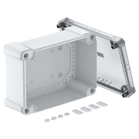 Leergehuse m.transp. Deckel X25C LGR-TR