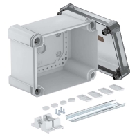 Leergehuse m.transp. Deckel X10C R LGR-TR