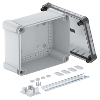 Leergehuse m.transp. Deckel X16C R LGR-TR