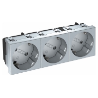 Steckdose 33 Grad, 3-fach Schutzkontakt STD-D3S AL3