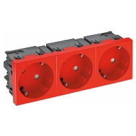 Steckdose 33 Grad, 3-fach Schutzkontakt,Con.45 STD-D3SC SRO3
