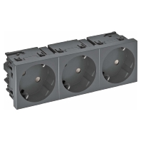 Steckdose 33 Grad, 3-fach Schutzkontakt,Con.45 STD-D3SC SWGR3