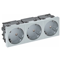 Steckdose 33 Grad, 3-fach Schutzkontakt,Con.45 STD-D3SC AL3