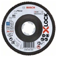 X-LOCK Fcherscheibe BfM,125mm,K80,gek 2608619203