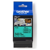 Etiketten 21x45mm gn/sw 72St/Kassette FLe-7511