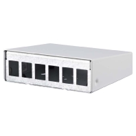 Keystone AP-Gehuse 6 Port rws RAL9010 130861-0602KE