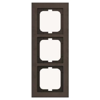 Frame 3-gang brown 1723-243