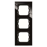 Frame 3-gang black 1723-245