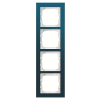 Frame 4-gang blue 1724-228