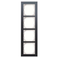 Frame 4-gang grey 1724-229