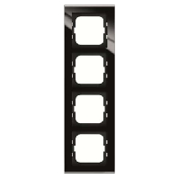 Frame 4-gang black 1724-245