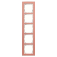 Frame 5-gang Pink 1725-227