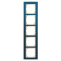 Frame 5-gang blue 1725-228