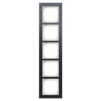 Frame 5-gang grey 1725-229