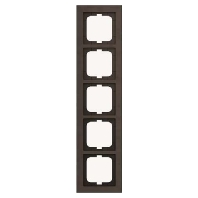 Frame 5-gang brown 1725-243