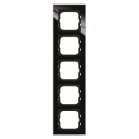 Frame 5-gang black 1725-245