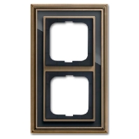 Frame 2-gang brass 1722-845