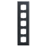 Frame 5-gang anthracite 1725-831