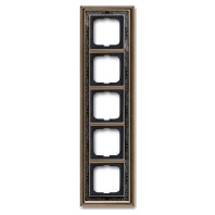 Frame 5-gang brass 1725-843