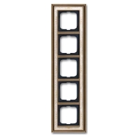 Frame 5-gang brass 1725-846