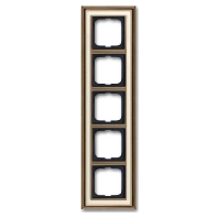 Frame 5-gang brass 1725-848