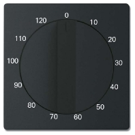 Cover plate for time switch black 1771-885-103