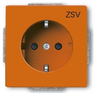Socket outlet (receptacle) orange 20 EUCB-14-82-10