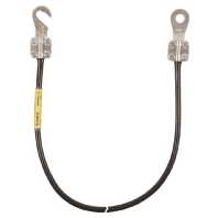 Erdungsleitung 10mm2/L 0,6m schw. 410406