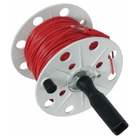 Drahthaspel 100m, 0,75qmm, rot DHK80BSML0.75L100MRT
