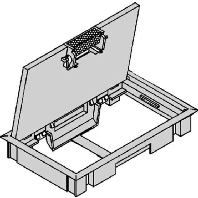 Klappdeckel E2(522)Rahmen 5mm schwarz Bef-Set KDE0405 tsw