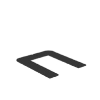 Mounting plate for luminaires FS485Z U BK
