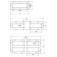 Cable screw gland plate for enclosure NSYTLCFL