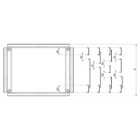 Gland plate for enclosure NSYEC88