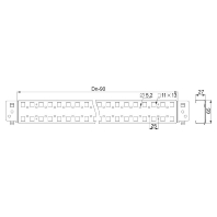 Accessory for switchgear cabinet NSYSQCR65100 (quantity: 2)