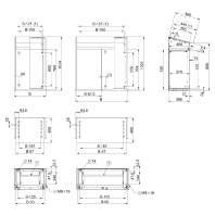 Desk-enclosure 1000x600x466mm NSYSD6