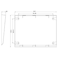 Top cover for cabinet 1600x400mm NSYSC1640