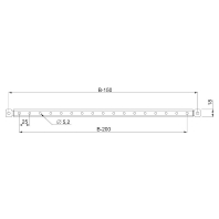 Accessory for cabinet door NSYSDCR4 (quantity: 2)