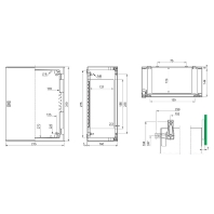Switchgear cabinet 300x215x160mm IP66 NSYPLM32TG
