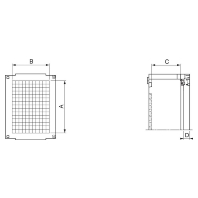 Inner door for cabinet 430mmx530mm NSYPAP54G