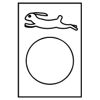Symbolschild ws (Schnell) ZB2BY4934