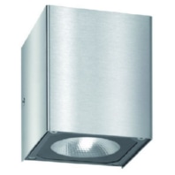 LED-Wandleuchte LB23 2x7W Edelstahl 866lm 3000K