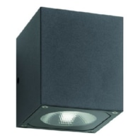 LED-Wandleuchte LB23 2x7W alu-Druckguss graphit 866lm 3000K